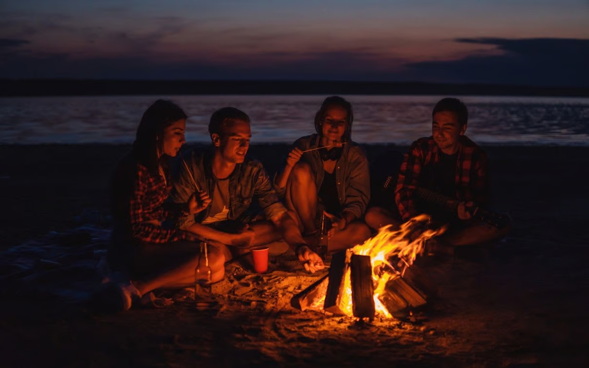 ocean beach bonfire pits